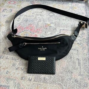 Kate Spade Black Crossbody Bag with Card Holder